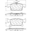 Centric Parts Centric 105.19230 Centric Posi-Quiet Ceramic Disc Brake Pad Sets 105.19230